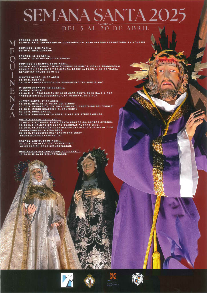 Semana Santa en Mequinenza 2025 Mequinenza